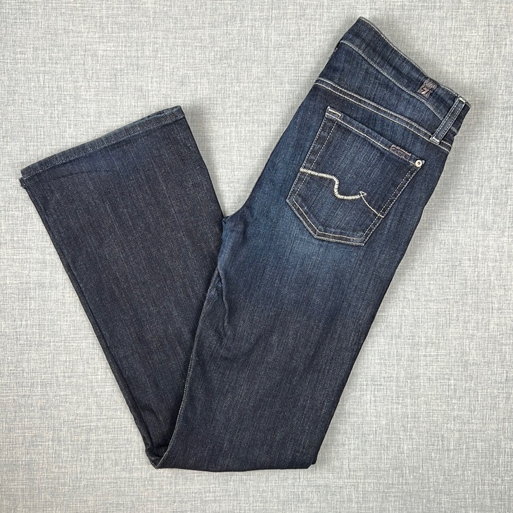 7 For All Mankind Bootcut Jeans Size 28 Dark Wash